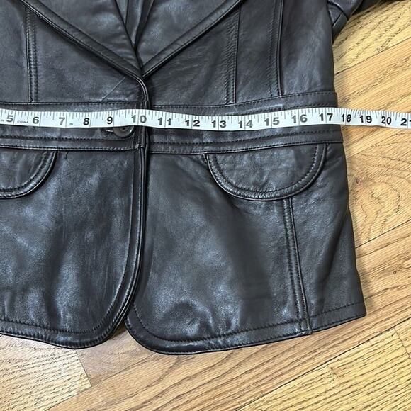 TANNERS AVENUE ITALY LAMB LEATHER JACKET SIZE L - Picture 6 of 6